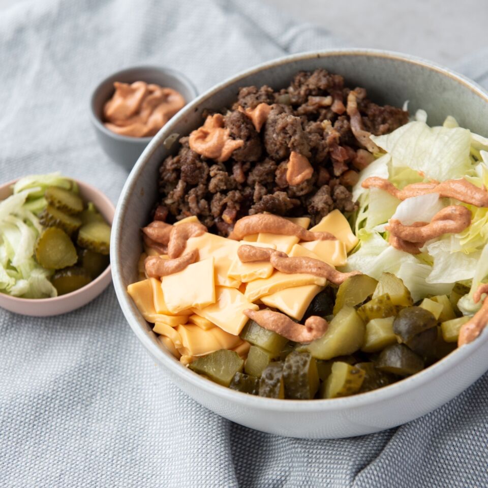 Low Carb Big Mac Salat Rezept | Küchengötter